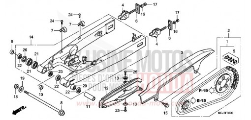 BRAS OSCILLANT CBF1000FAB de 2011